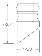 Slant Shoe w/screw (2GR904)