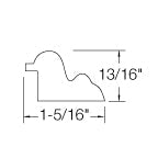 'C' Box Newel Moulding 13/16