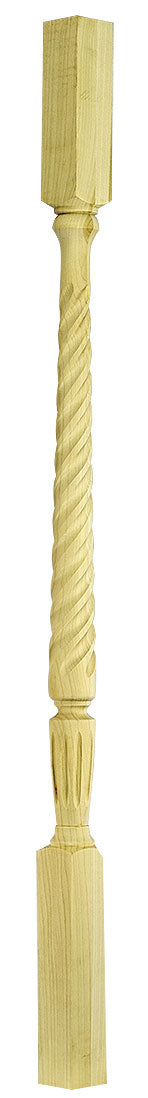 2005 Twist Wood Baluster ⋅ Stockbridge ⋅ Square Top ⋅ 1-3/4