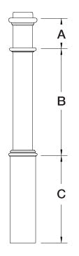 Box Newel 4-1/2
