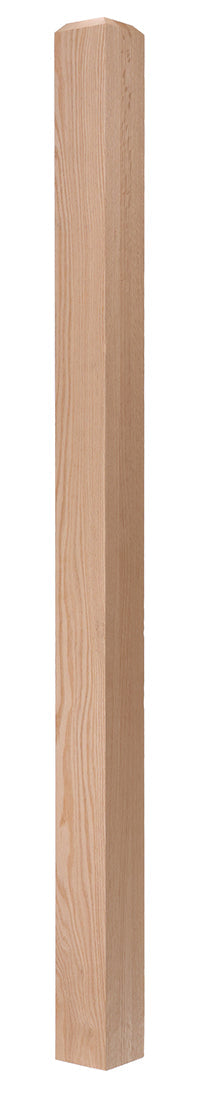3-1/2" x 56" Chamfered Top S4S Newel Blank (350CT56)