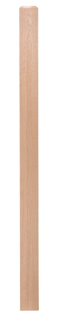 3-1/2" x 48" Chamfered Top S4S Newel Blank (350CT48)