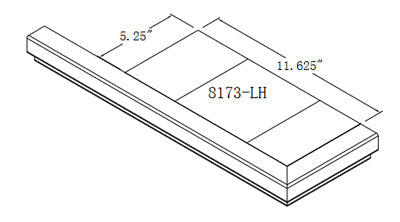 Contemporary False Mitered Tread Cap (8173RH)