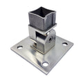 SS100ADJB Pivoting Newel Welding Base for 40X40 Square Tube