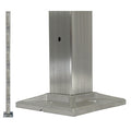 SS100PD 41" Square Tube w/Welding Base, Pre-Drilled 3/16"mm holes
