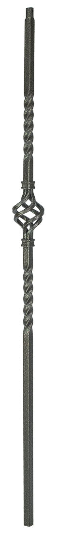 2G04 Iron Baluster ⋅ Single Basket ⋅ 5/8" Square