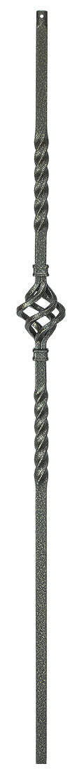 2G04 Iron Baluster ⋅ Single Basket ⋅ 5/8" Square