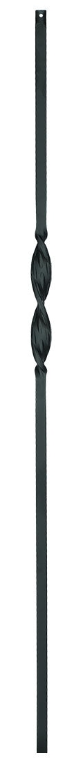 2G06 Iron Baluster ⋅ Single Ribbon ⋅ 5/8" Square