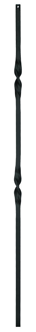 2G07 Iron Baluster ⋅ Double Ribbon ⋅ 5/8" Square