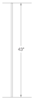 2GR01 Iron Baluster ⋅ Plain ⋅ 5/8" Round