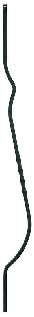 BB02 Iron Baluster ⋅ Belly: 43" Single Twist ⋅ 1/2" Square