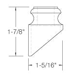 Slant Shoe w/screw For Hammered Balusters (SH905)