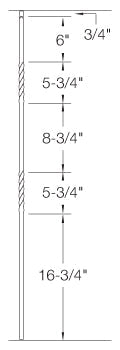 T03 Iron Baluster ⋅ Double Twist ⋅ 1/2" Square