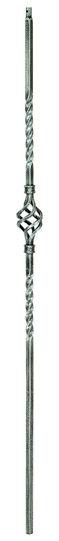 T04 Iron Baluster ⋅ Single Basket ⋅ 1/2" Square
