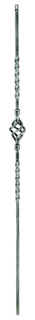 T04 Iron Baluster ⋅ Single Basket ⋅ 1/2" Square