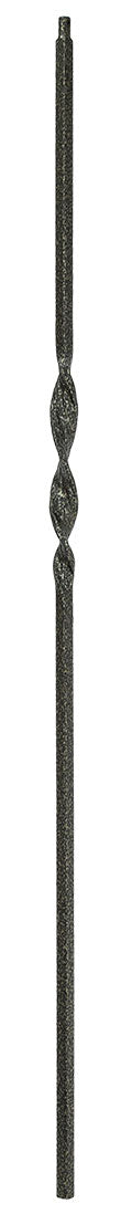 T06 Iron Baluster ⋅ Single Ribbon ⋅ 1/2" Square