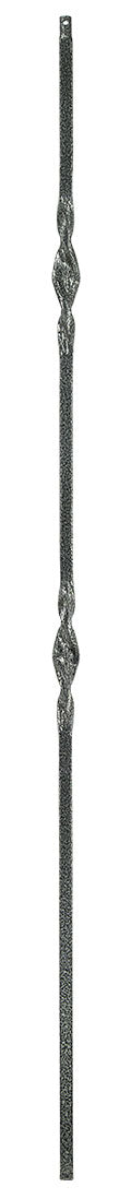 T07 Iron Baluster ⋅ Double Ribbon ⋅ 1/2" Square