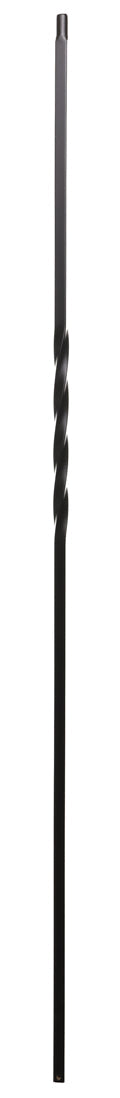 T12 Iron Baluster ⋅ Single 360 Degree Twist ⋅ 1/2" Square