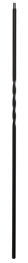 T12 Iron Baluster ⋅ Single 360 Degree Twist ⋅ 1/2" Square