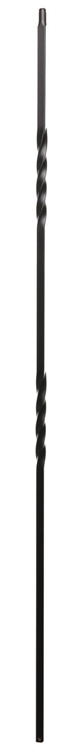 T13 Iron Baluster ⋅ Double 360 Degree Twist ⋅ 1/2" Square