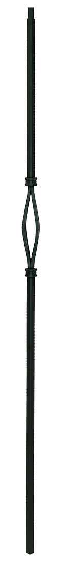 T18 Iron Baluster ⋅ Single Basket: Slimline ⋅ 1/2" Square