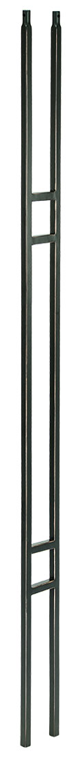 T19 Iron Baluster ⋅ Craftsman Double Panel ⋅ 1/2" Square