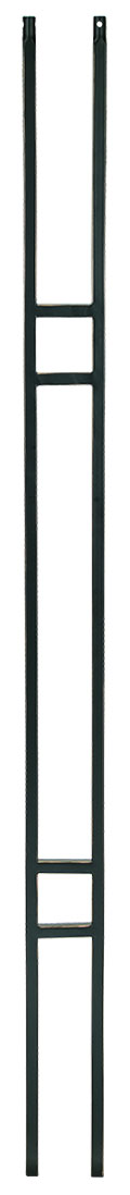 T19 Iron Baluster ⋅ Craftsman Double Panel ⋅ 1/2" Square