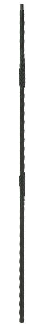 T22 Iron Baluster ⋅ Hammered Edge: Split Arrows ⋅ 1/2" Square
