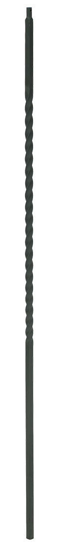 T27 Iron Baluster ⋅ Single Twist: 20" Long ⋅ 1/2" Square