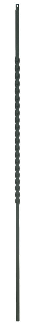 T27 Iron Baluster ⋅ Single Twist: 20" Long ⋅ 1/2" Square