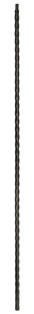 T30 Iron Baluster ⋅ Hammered Edge: Plain ⋅ 1/2" Square