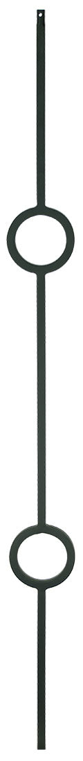 T73 Iron Baluster ⋅ Double Circle ⋅ 1/2" Square