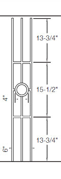 T74 Iron Baluster ⋅ Circle Panel ⋅ 1/2" Square