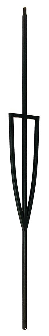 T78 Iron Baluster ⋅ Shield ⋅ 1/2" Square
