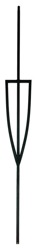 T78 Iron Baluster ⋅ Shield ⋅ 1/2" Square