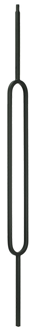 T80 Iron Baluster ⋅ Single Oval ⋅ 1/2" Square