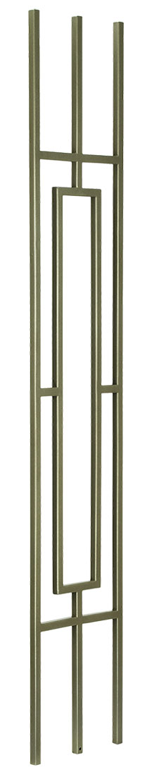 T813 Iron Baluster ⋅ Rectangular Panel ⋅ 1/2" Square
