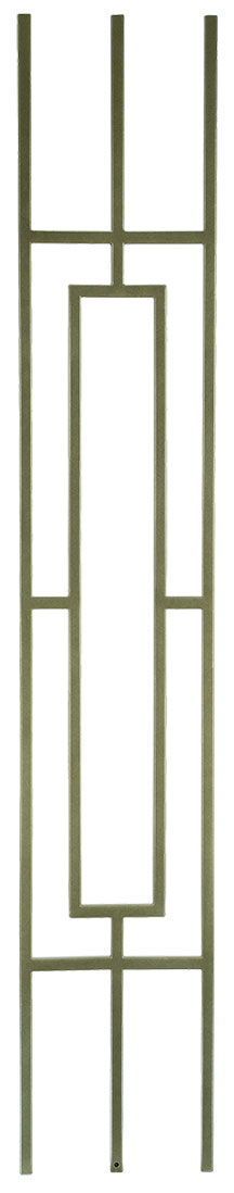 T813 Iron Baluster ⋅ Rectangular Panel ⋅ 1/2" Square