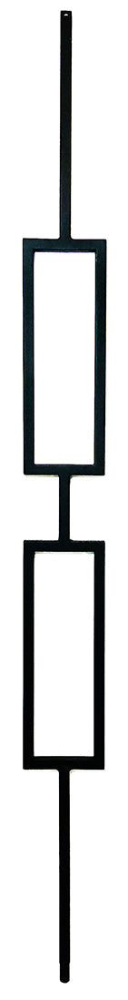 T82 Iron Baluster ⋅ Double Rectangle ⋅ 1/2" Square