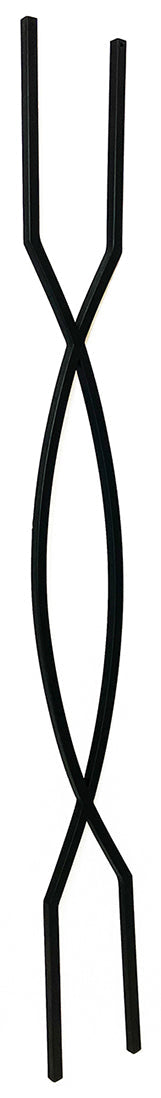 T85 Iron Baluster ⋅ Double Helix ⋅ 1/2" Square