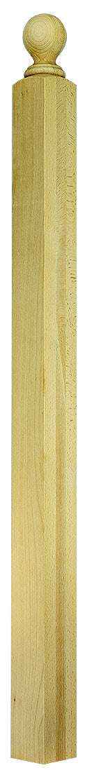 3"x48" Ball Top 3" Square Base Newel (3004BT48)