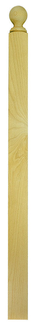 3"x48" Ball Top 3" Square Base Newel (3004BT48)
