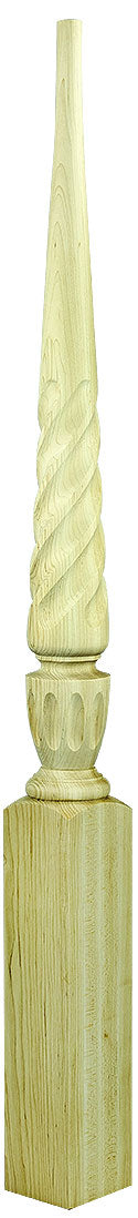 3010 Twist Newels ⋅ Stockbridge ⋅ Acorn & Pin Top ⋅ 3-1/2"