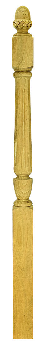 3-1/2"x44" Fluted Square Base Newel (3042F56)