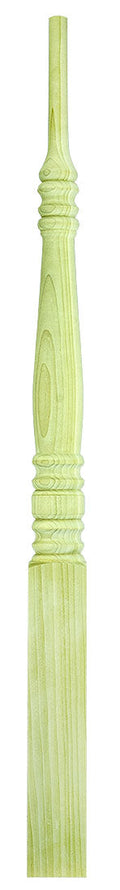 3"x43" Dowel Top Square Base Stabilizer Newel (3513PT)