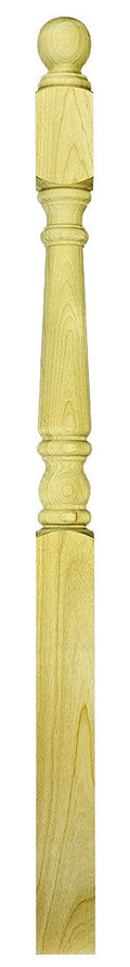 4010 "S" Newels ⋅ Colonial ⋅ Ball & Pin Top ⋅ 3"
