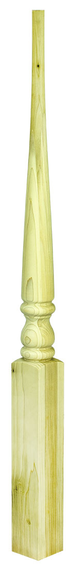 3"x43" Dowel Top Square Base Stabilizer Newel (4013PT)