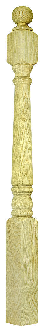 4020 Newels ⋅ Colonial ⋅ Ball & Pin Top ⋅ 3-1/2"