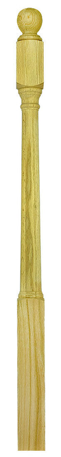 3"x48" Ball Top Square Base Newel (4040BT48)