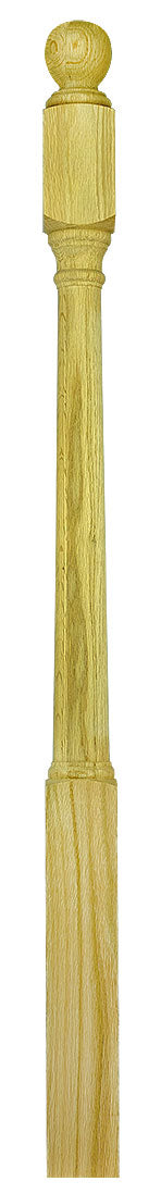3"x54" Ball Top Square Base Newel (4042BT54)